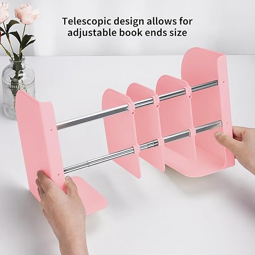 Miniatura 3 de Sujetalibros ajustables para libros pesados, extremos de libros de metal resistente para estantes, extremos de libro para libros pesados,