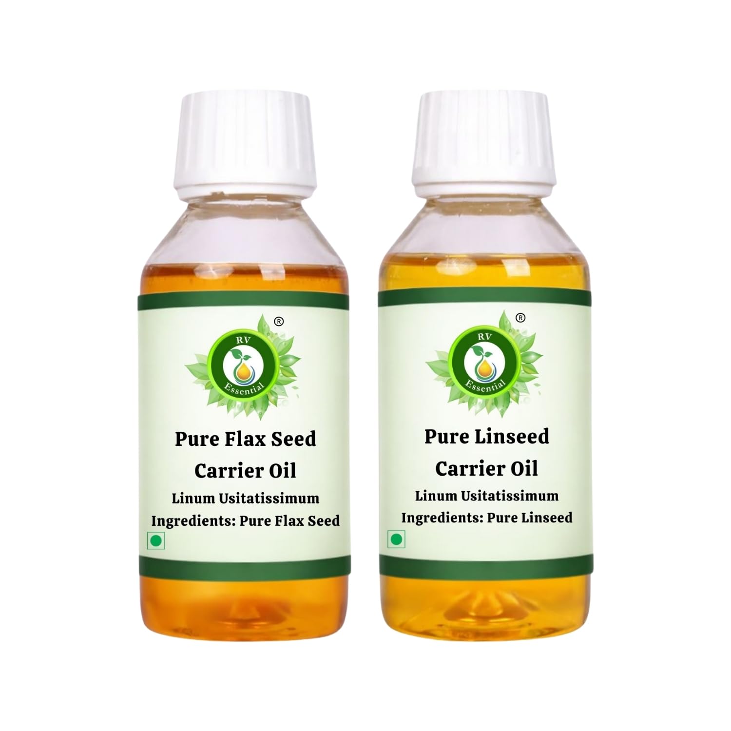 R V Essential Flax Seed (100ml) and Linseed Carrier Oil (100ml)- 100% Pure & Natural Cold Pressed For Skin Face Hair Body Nails Scalp Massage Aromatherapy Diffuser Soap Candle Perfume Making-picture-51
