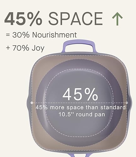 Miniatura 3 de Sartén de Cerámica de 10.5 Pulgadas (3.8QT) con Tapa, Sartenes Antiadherentes de Freír de Aluminio Fundido Sartenes Hondas para Saltear, Sartén Pix