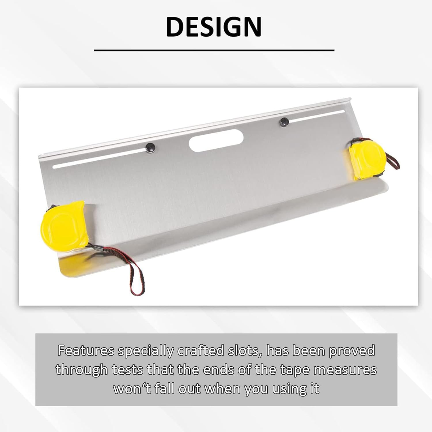 Walfront 2 Pack Toe Alignment Tool Plates Stainless Steel Wheel Alignment Tools with 2 Tape Measures DIY Align Measurement for Most Vehicles