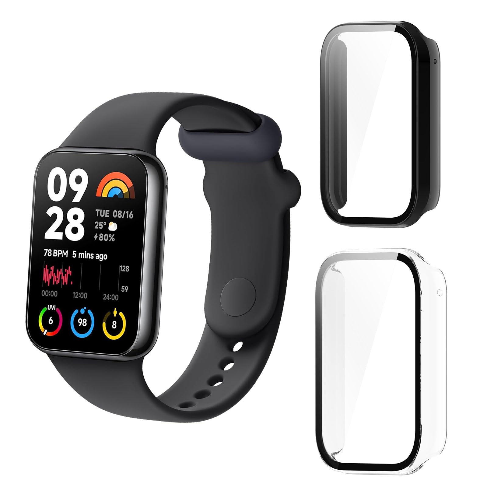 Schutzhülle Für Xiaomi Smart Band 9 Pro – Hartes PC-Case Mit Displayschutz, Kratzfest, Einfach Zu Installieren (verschiedene Farben)