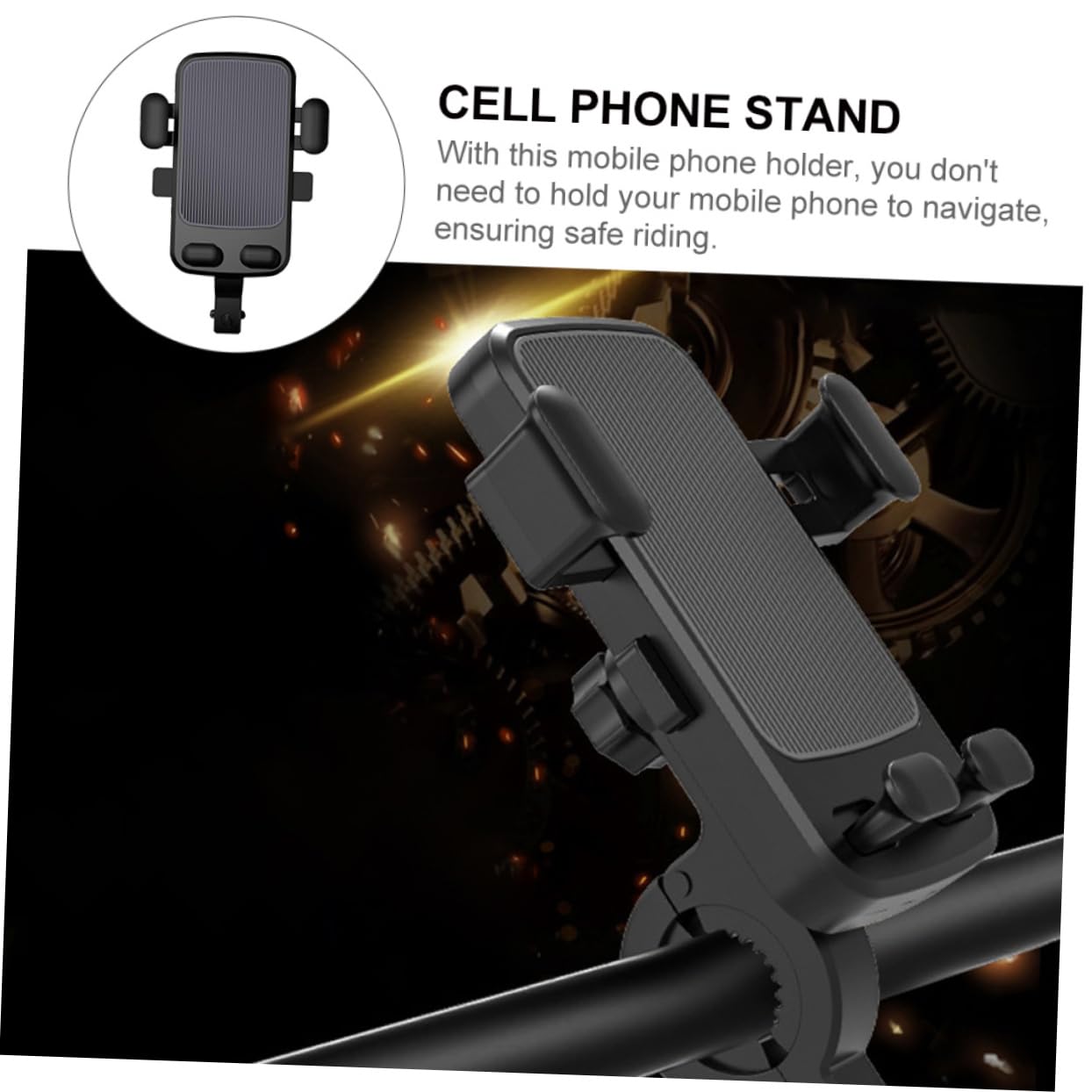 Gatuida 3pezzi Supporto Smartphone Per Bicicletta e Porta Telefono Rotante e Installazione Facile Per Bici Ed Elettriche Compatibile Con Vari Modelli