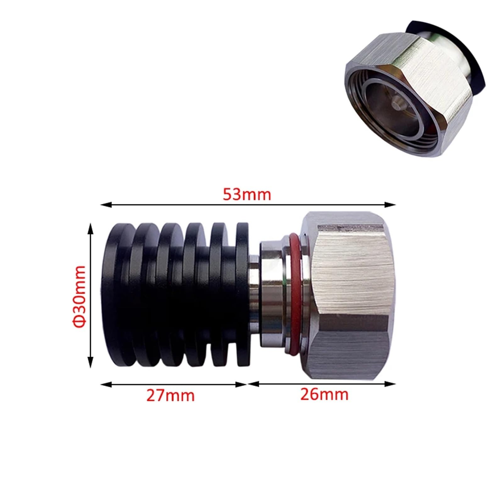 Charges factices RF DC-3GHz/DC-6GHz 5W DIN mâle 50ohm connecteur 7/16 Charge de terminaison Fixe(DC-6GHz)