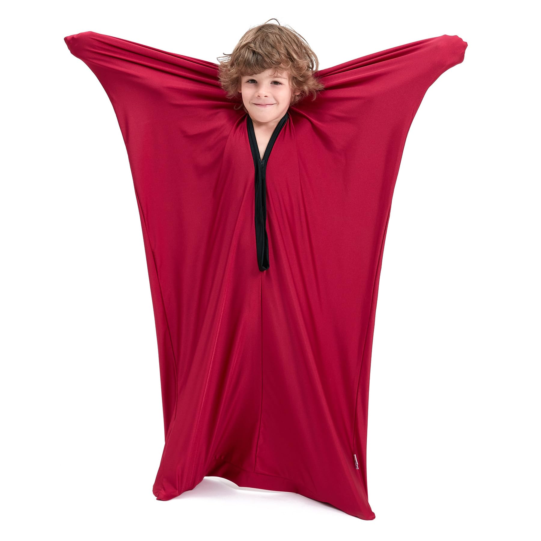 SANHO Sensory Sock Body Sock,X-Large,Good for Height:62"-73",Perfect for Children with Sensory Processing Disorder,Updated Version,Wine Red