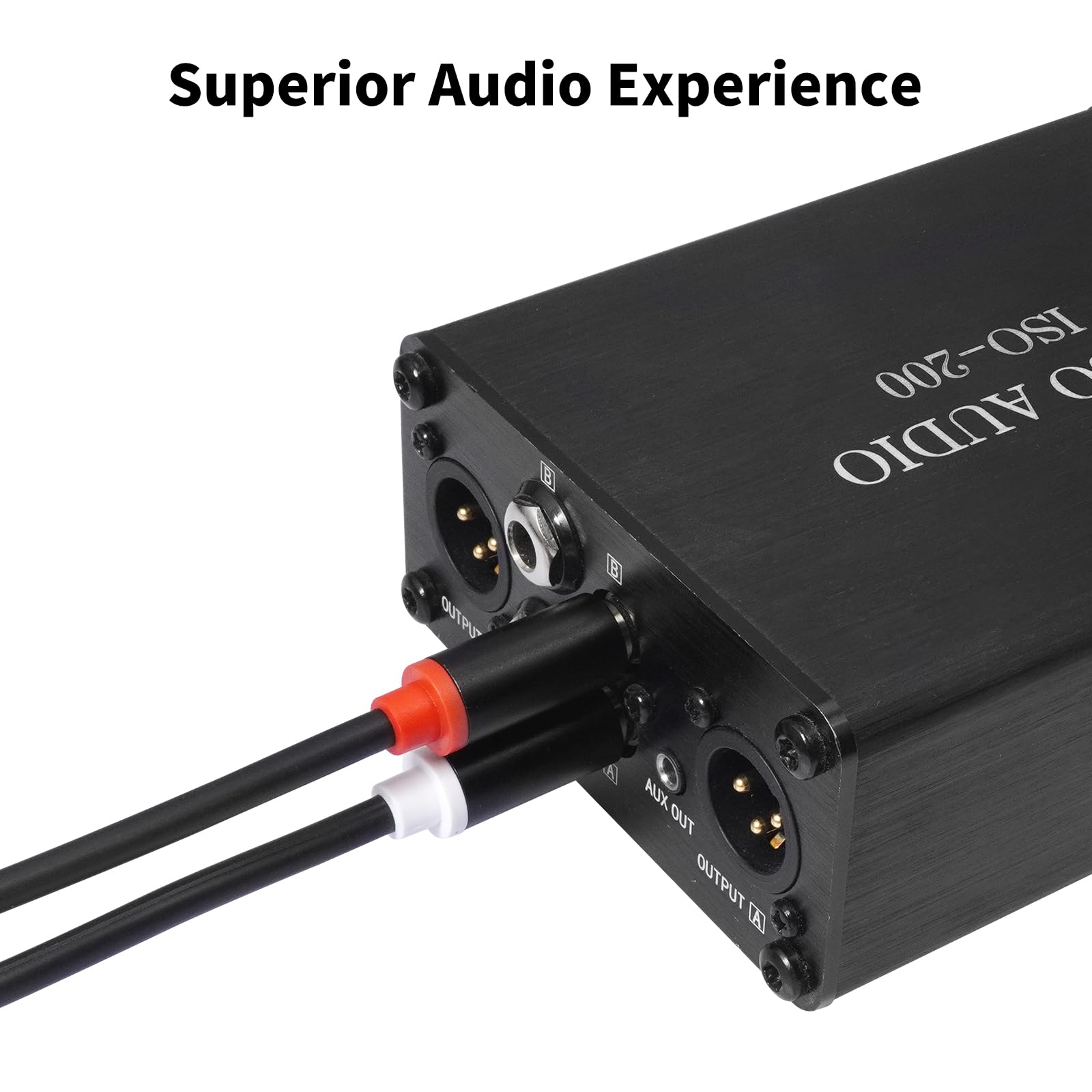 Cavo di interconnessione audio stereo doppio da 1/4 TS a doppio RCA, 1,5 m, guscio in rame placcato oro, resistente, 2 x 6,35 mm maschio TS a 2 RCA maschio cavo adattatore