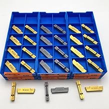 Torno de Carburo Inaserts, 10 piezas cortadores insertos herramienta de ranurado MGMN150 MGMN200 MGMN300 MGMN400 NC3020 NC3030 PC9030 Korloy herramienta de torneado de metal de carburo ranurado y ranu