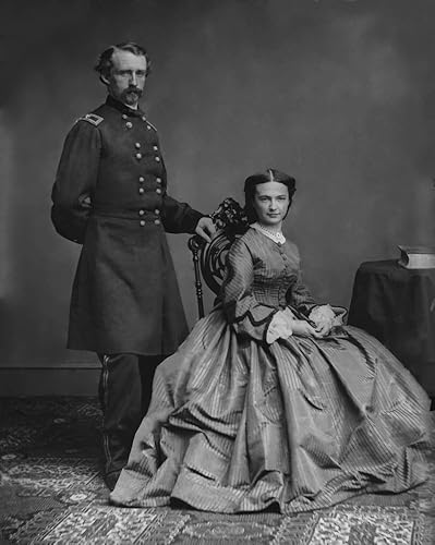 Posterazzi Foto vectorial restaurada digitalmente del general George Armstrong pie Poster Print por su esposa Elizabeth Bacon Custer, (12 x 15)