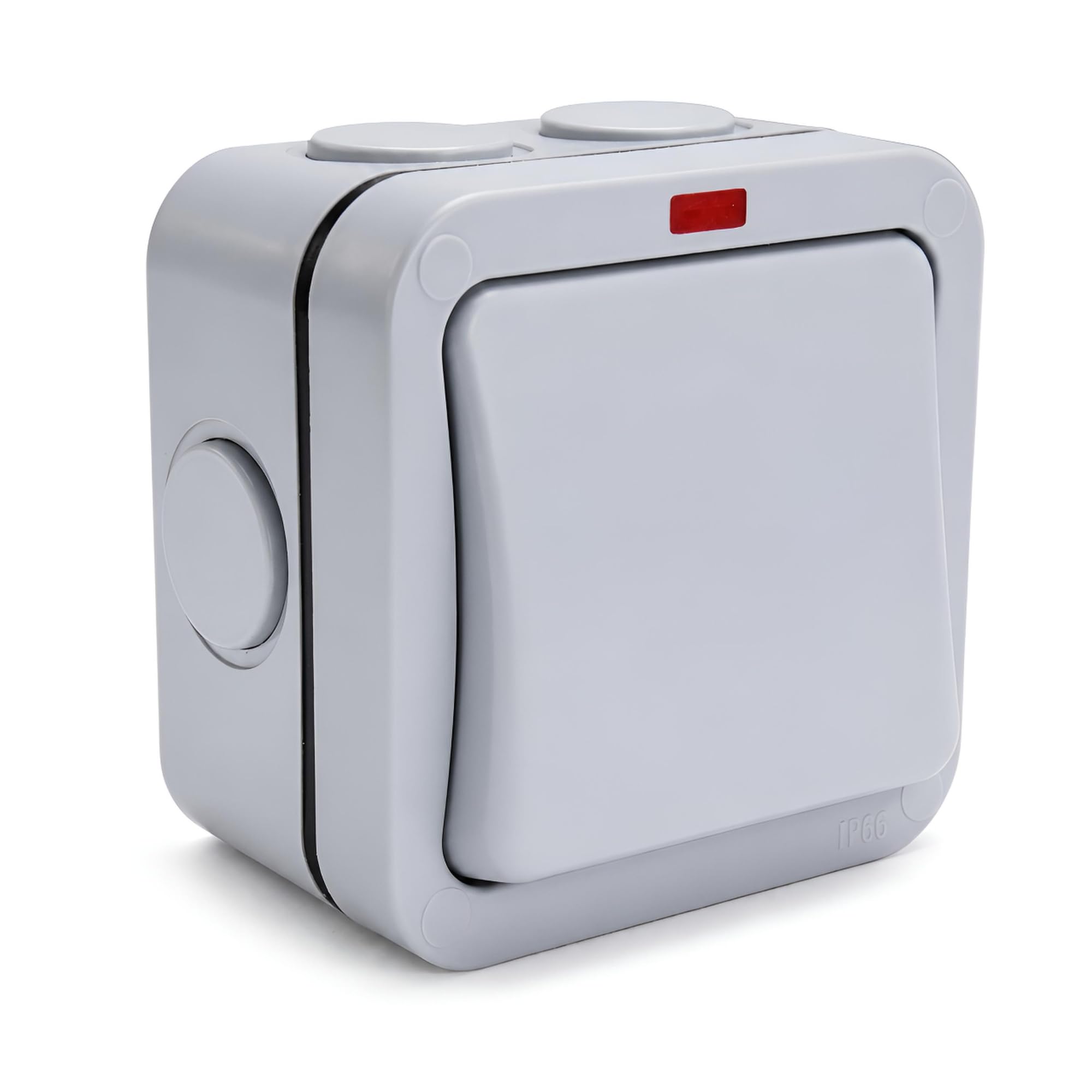 AMK® Single Outdoor Weatherproof Switch 1 Gang 2 Way IP66 20A Wall Light Control Box Heavy Duty