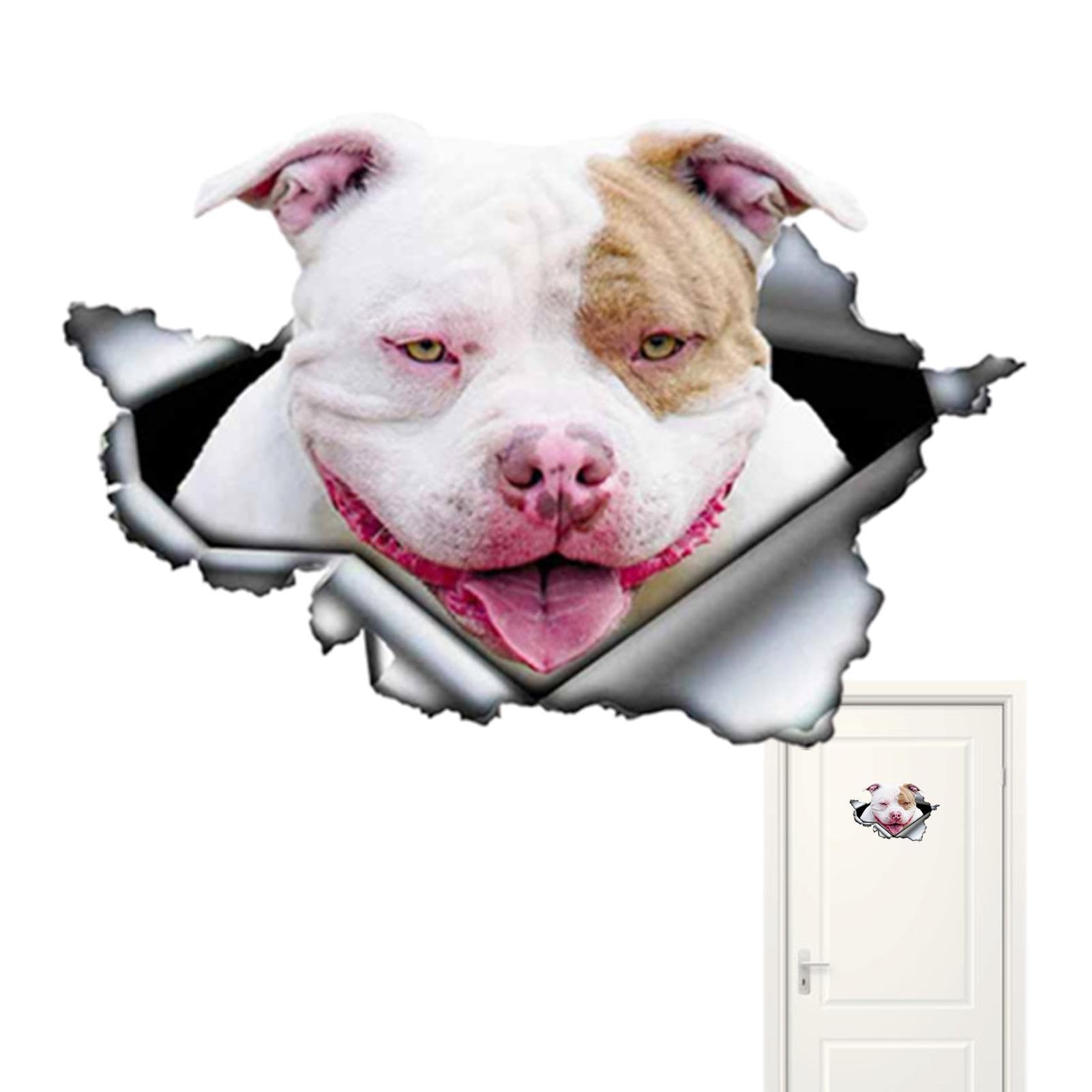 3D Hond Autoruit Sticker | 3D schattige autosticker met Franse