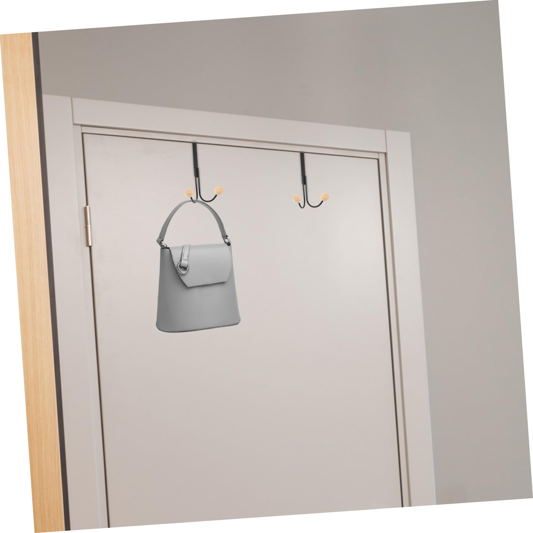 Zerodeko 5 Series Gancho De Puerta Puertas Prenda Moderno Gancho De Toalla Abrigo Colgador De Bolso De Armario Ganchos Colgantes Ganchos Para Colgar Percheros De Madera Negro 2 Piezas X 5