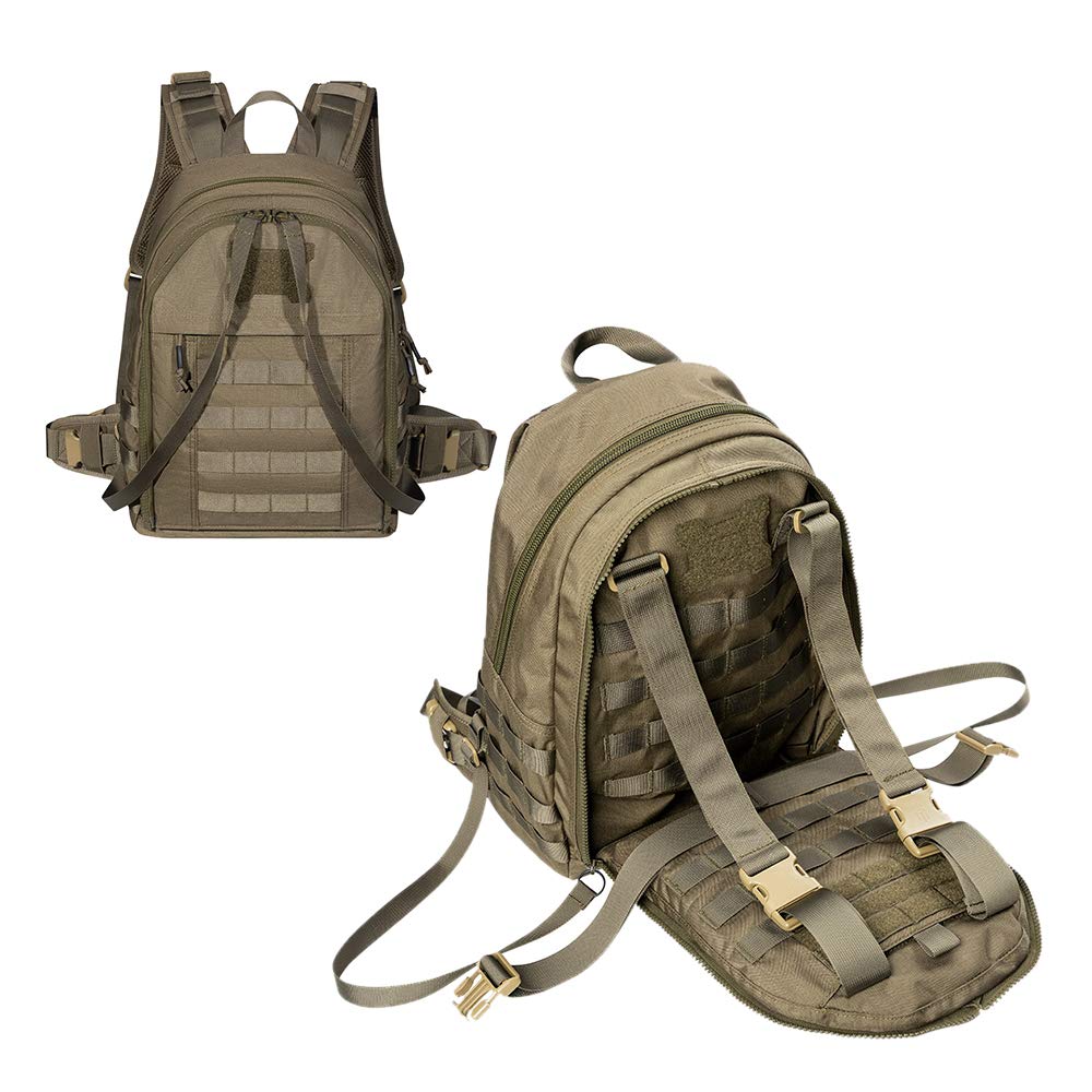 EXCELLENT ELITE SPANKER Military Tactical Backpack Detachable Backpack Quickly Turns into Outdoor Vest(Ranger Green)