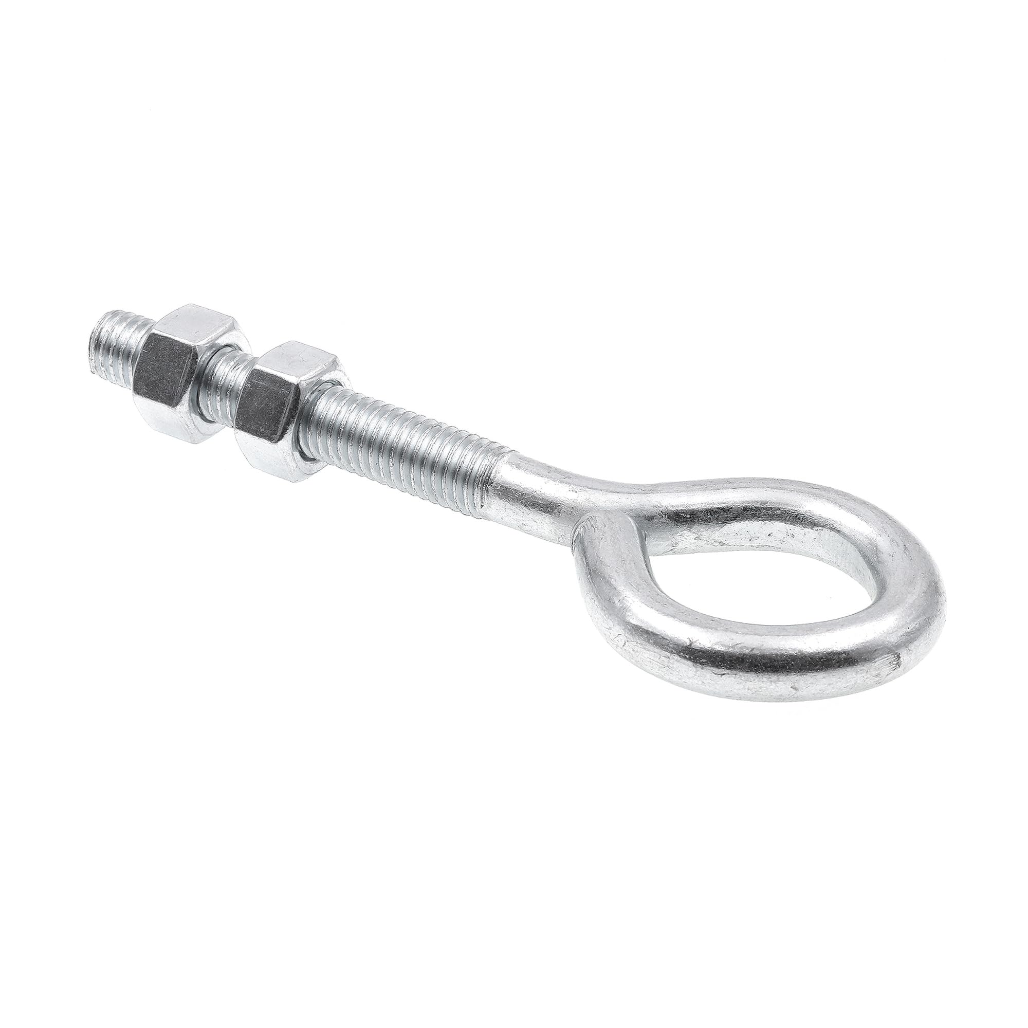 Zinc Plated Eye Bolts with Nuts - 10 Pack -2