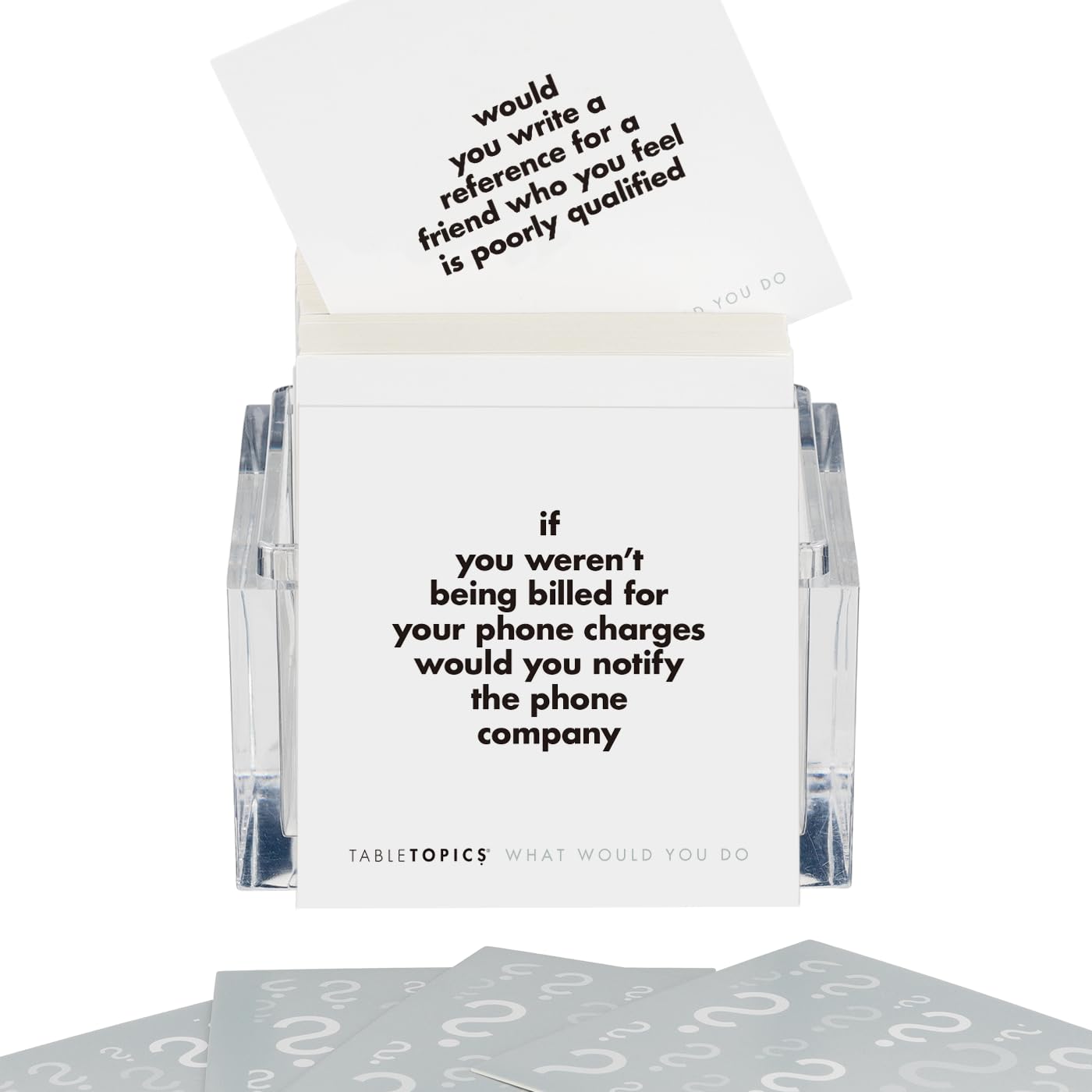 TableTopics What Would You Do Question Card Game - 135 Provocative Conversation Starter Cards for Parties with Adult Friends, Spark Lively Debates about Sticky Situations, Icebreaker Game