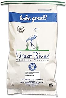 Great River Organic Milling, Specialty Flour, Brown Rice Flour, Stone Ground, Organic, 25-Pounds (Pack of 1)
