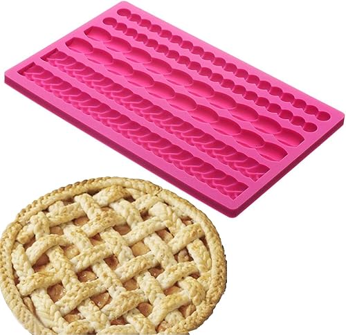 Palksky Moldes de silicona para decoración de tartas, moldes para decoración de tartas para fondant de chocolate, pastelería, pastelería