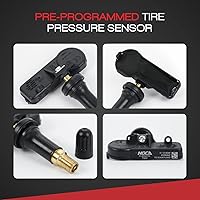 Vista 2 de MOCA - Kit de sensor de sistema de monitoreo de presión de neumáticos (TPMS) de 433 MHz para Chrysler 300 Town & Country, Dodge Challenger Charger