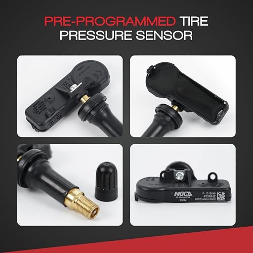 Miniatura 2 de MOCA - Kit de sensor de sistema de monitoreo de presión de neumáticos (TPMS) de 433 MHz para Chrysler 300 Town & Country, Dodge Challenger Charger