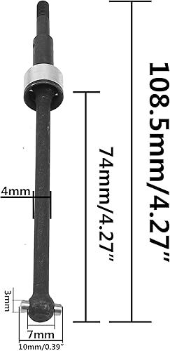 Miniatura 6 de 2 piezas de junta universal de eje de transmisión CVD de Vgoohobby compatible con Redcat Blackout SC, SC PRO XTE, XTE PRO 1/10 RC Actualizaciones de