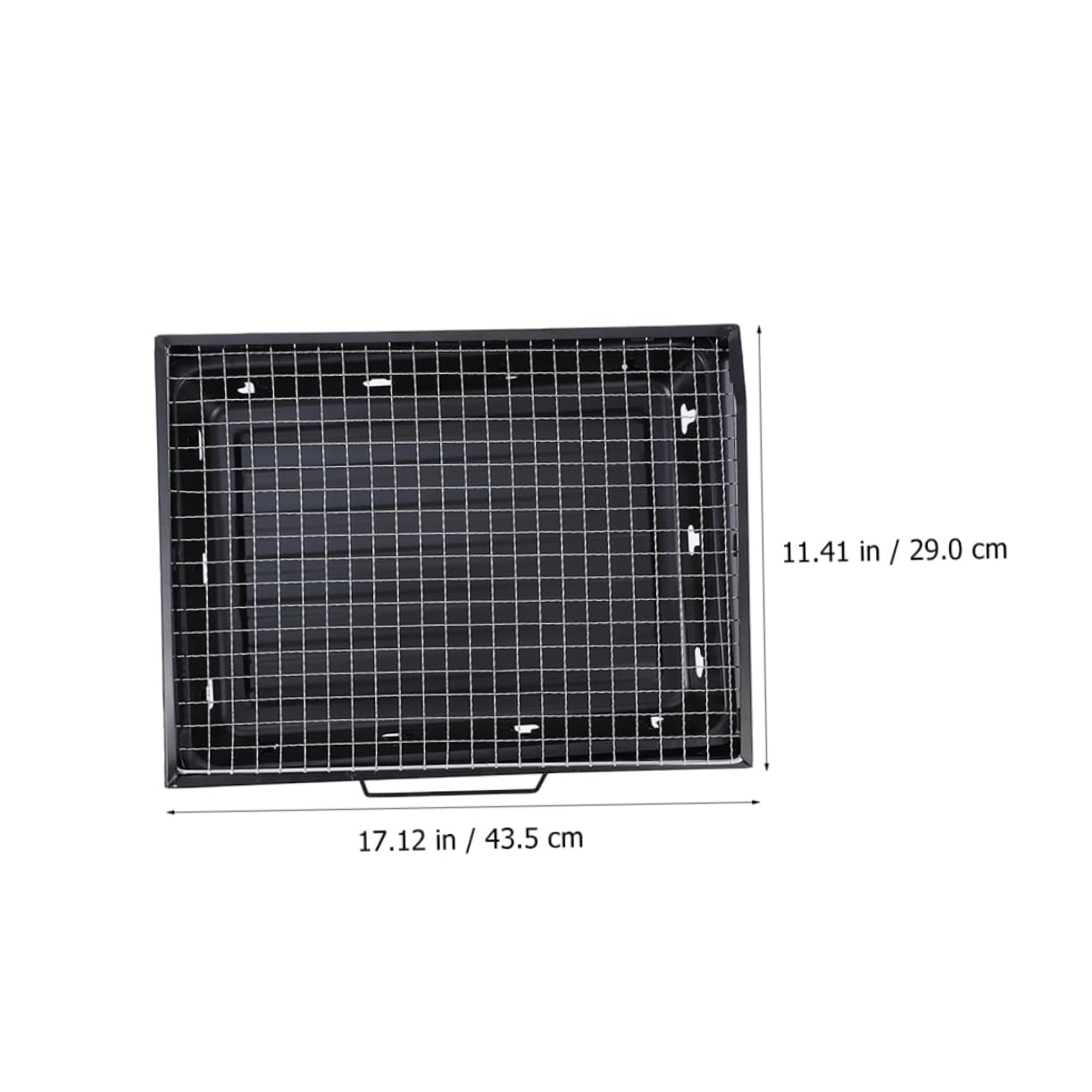 1 Szt. Przenośny Grill Ogrodowy Mini Grill Na Węgiel Drzewny Grill Kempingowy Stalowy Materiał Zapewniający Długotrwałe Użytkowanie