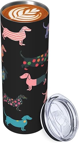 Colorido vaso aislado de acero inoxidable de 20 onzas, taza de café con tapa a prueba de salpicaduras y popote para hombres, mujeres y amantes