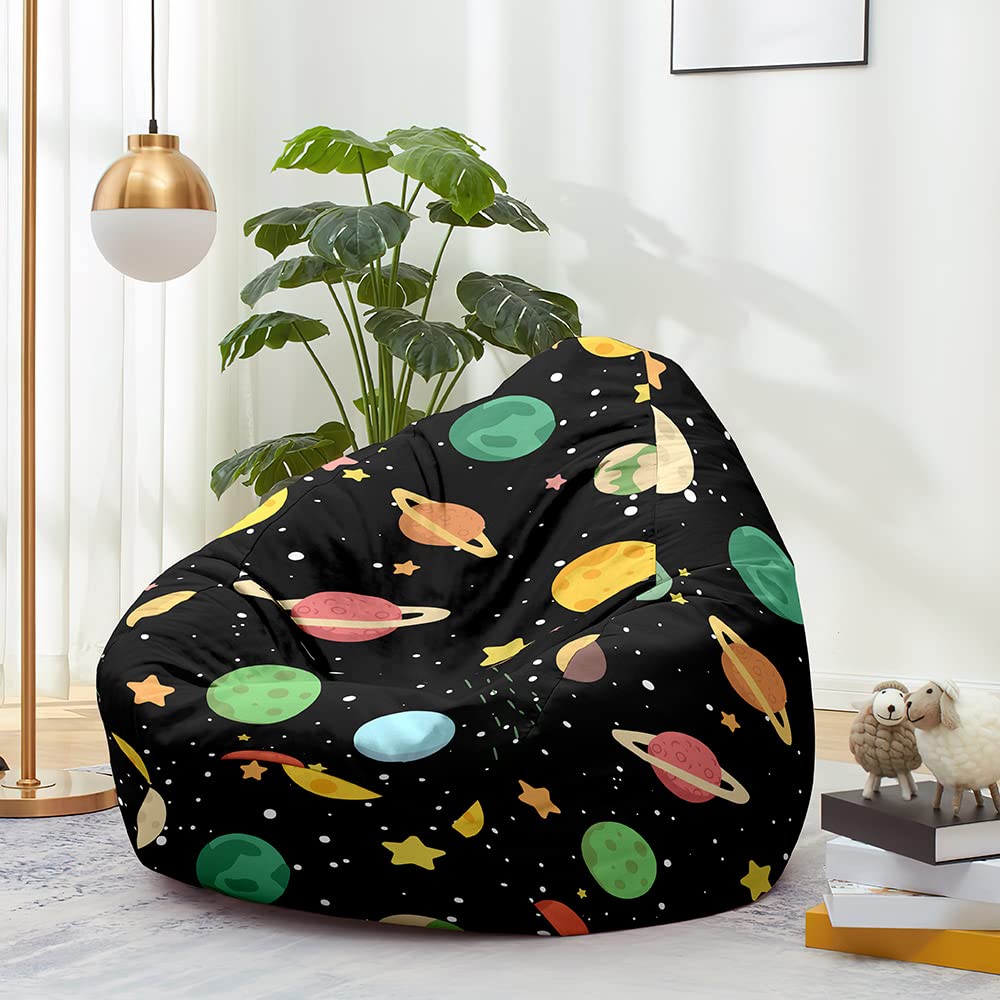 Pouf Poire Highdi - Sans Remplissage - 70x80cm - Gris Violet - Pour Enfants Et Adultes