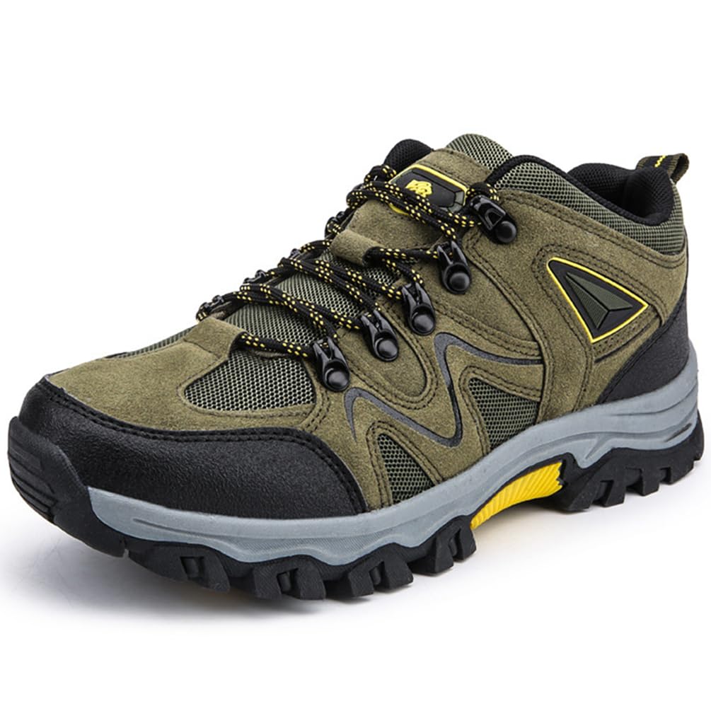 Chaussures de Randonnée Escalade pour Homme Femme Chaussures de Randonnée en Plein Air Imperméable Antidérapant Bottes de Trekking Promenades Voyages Sneakers (Wan-D19, 44EU)