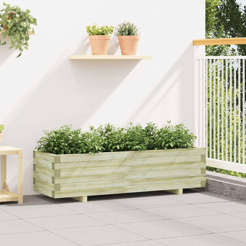 Jardinière de balcon en bois pour cultiver des herbes fraîches