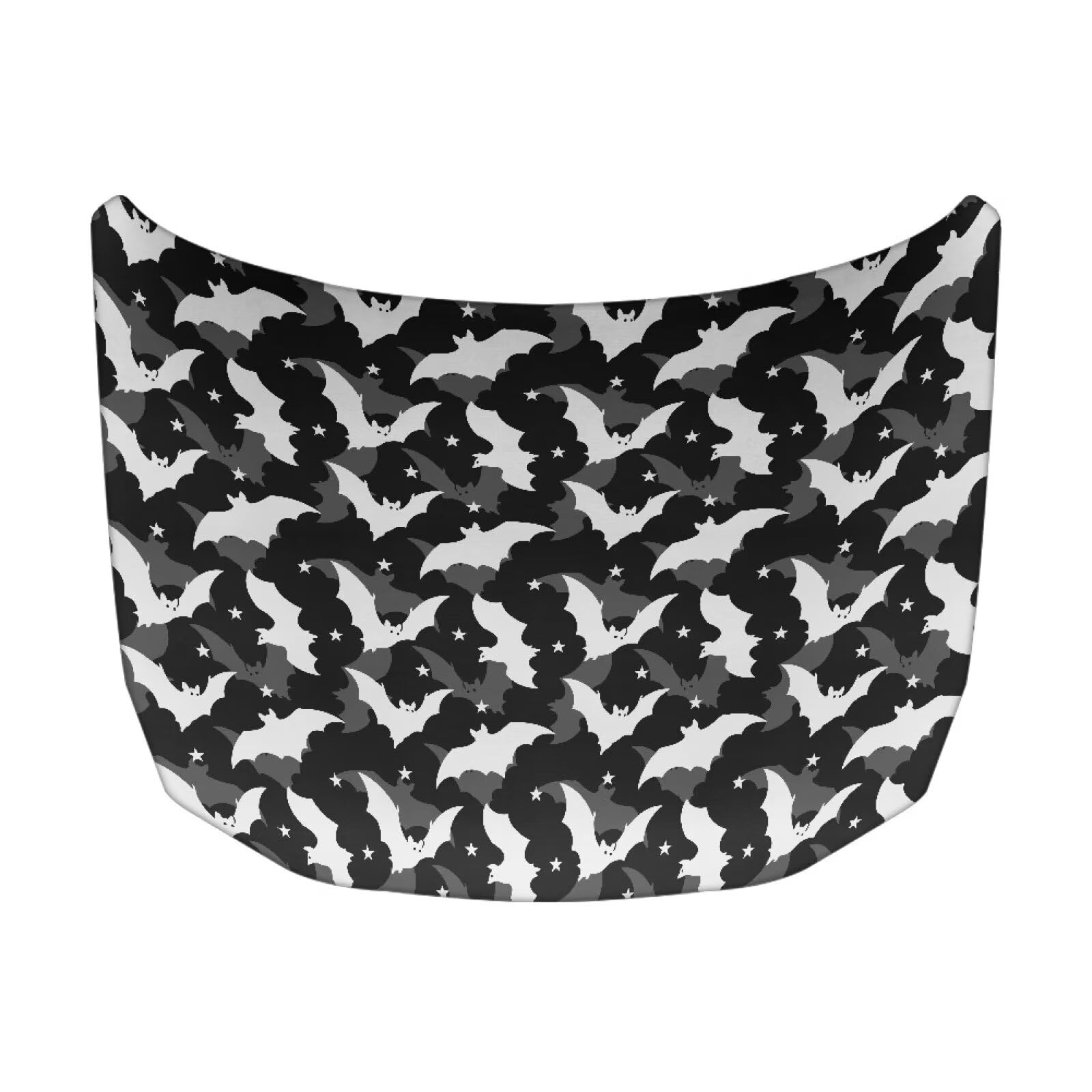 Bat Halloween Print Car Hood Cover Easy to Install Fabric Hood Cover Halloween Vehicles Decorate Engine Removable Automotive Accessories Personalized Suitable for Cars(59×39 Inch)