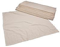 OsoCozy Organic Flat Cloth Diapers Dozen - 100% GOTS Certified Birdseye Cotton Nappies, 27x30.5 Inch, Soft Absorbent Eco-Friendly Baby Diapers