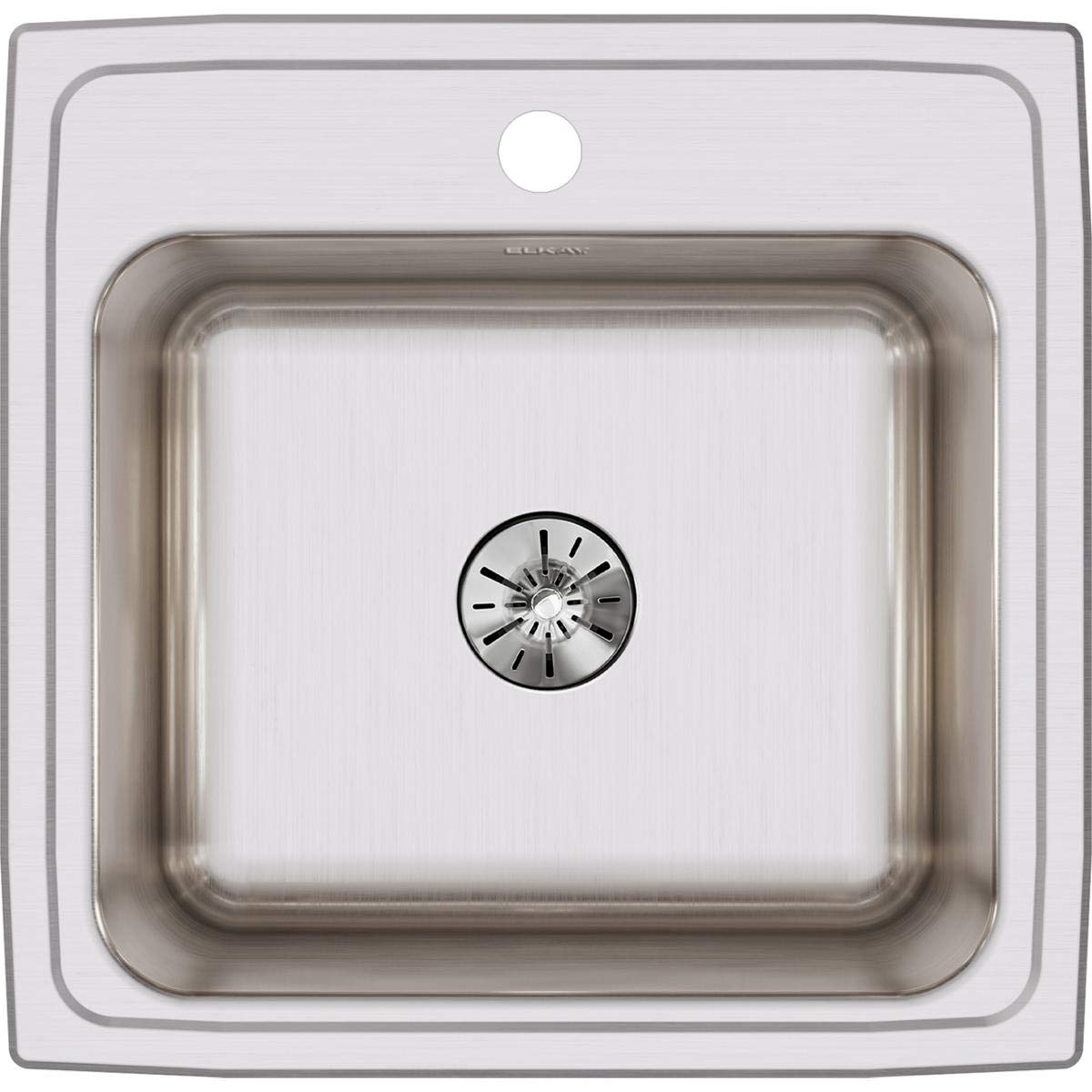 Elkay Lustertone DLR191910PD1 Single Bowl Top Mount Stainless Steel Laundry Sink with Perfect Drain
