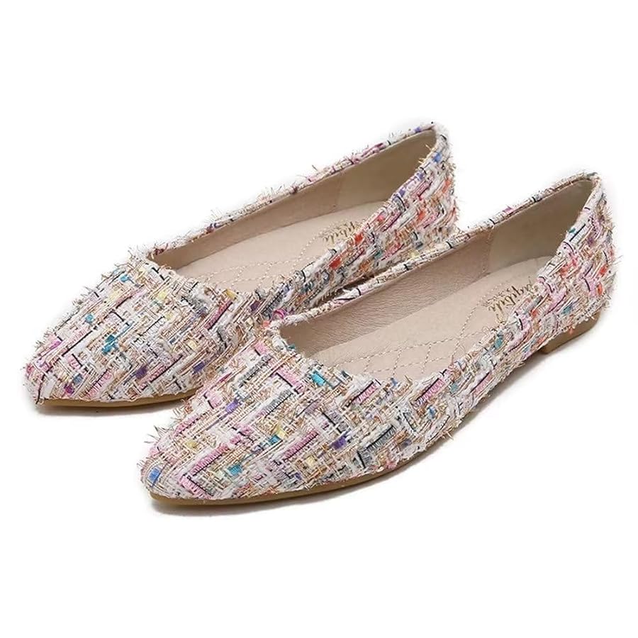 Amazon.com | ZTWUTANG Stunner Women Retro Slip-On Ballet