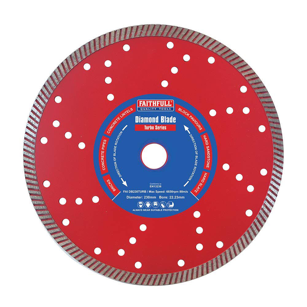Faithfull Turbo Cut Diamond Cutting Disc 230mm