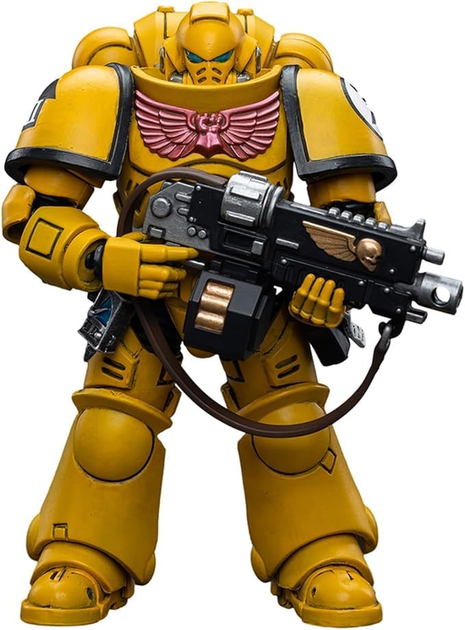 TOYVERSE JOYTOY 1/18 Warhammer 40,000 Action Figure, Imperial Fists Intercessors, Movable Joints Character Model, Age 15+
