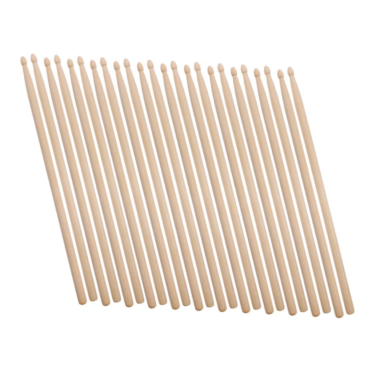Mipcase 12paia Bacchette Per Batteria in Legno Con Punte Arrotondate Pacchetto Da Adatte Per Principianti Studenti e Batteristi Professionisti Per Pratica Casalinga Insegnamento e Uso in b