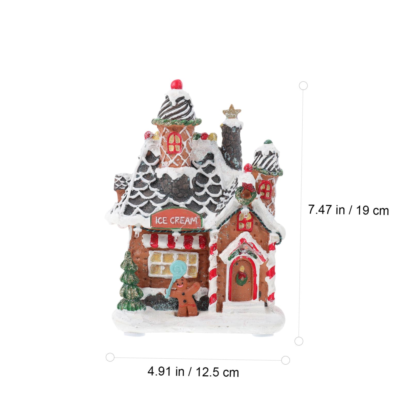 Świąteczna Ozdoba LED Śnieżny Domek Wystawę Świecący Imprezy Xmas Prezent Świąteczny Idealny Do Dekoracji Domu i Biura