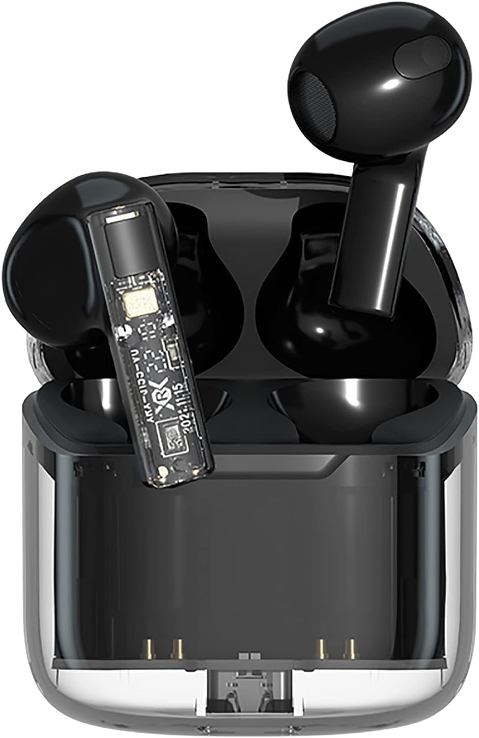 DACOMP61Pro True Wireless Earbuds Bluetooth 5.3 Headphones Touch Control 32H Playtime with Charging Case & LED Power Display Stereo Earphones in-Ear Earbuds Built in Mic Bass Sound