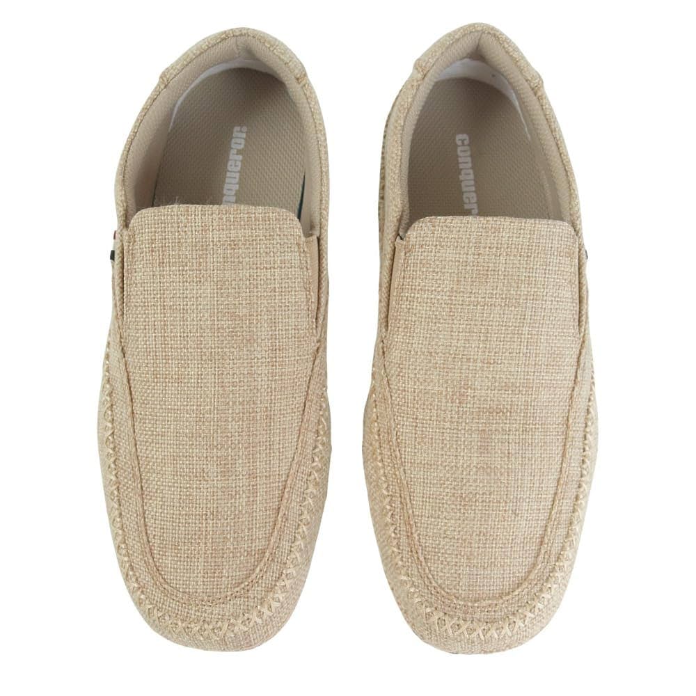 ✨極美品✨ conqueror コンカラーカジュアルシューズ　ベージュ25.5 コンカラー（conqueror）（メンズ）カジュアルシューズ GRACE