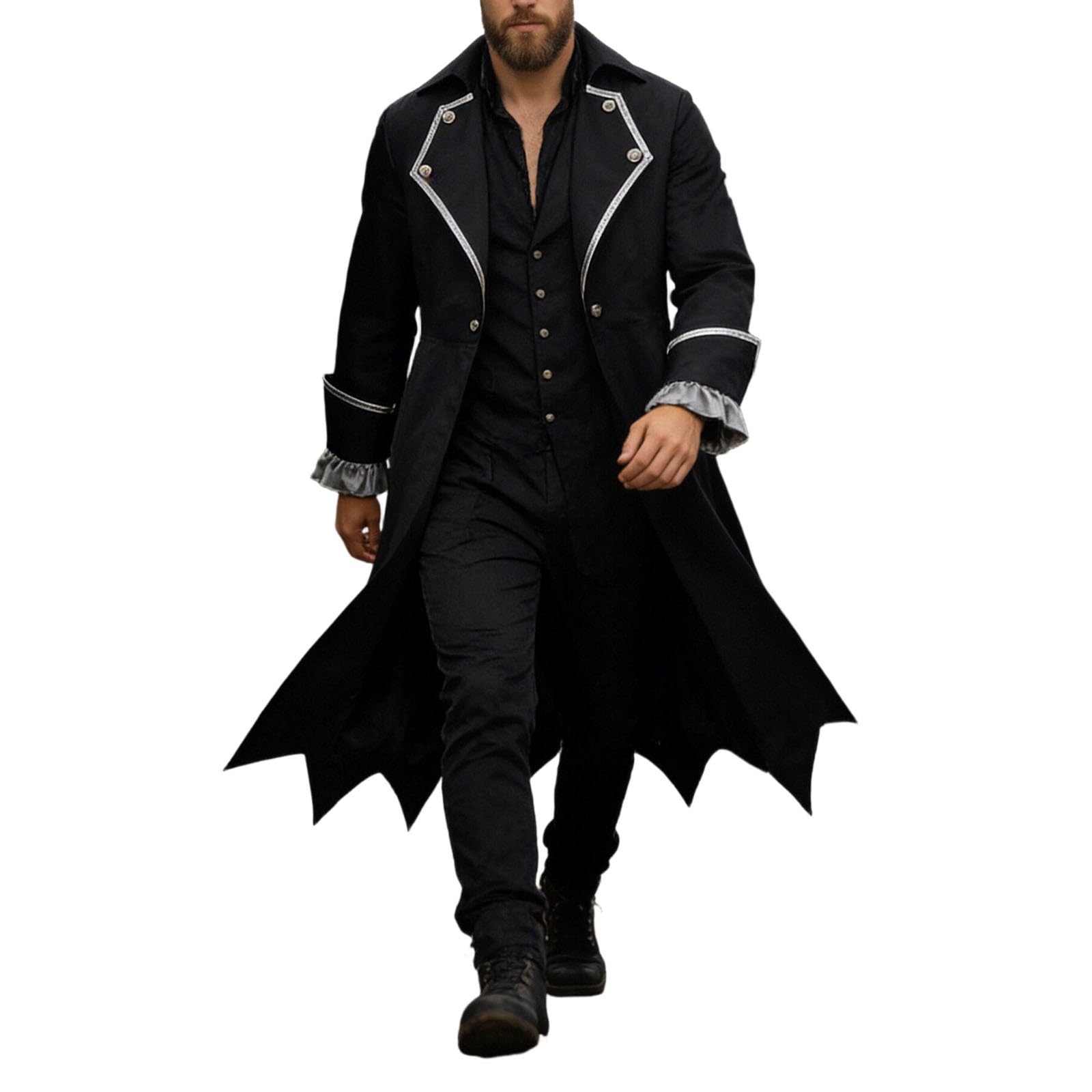 Steampunk, cappotto da uomo medievale, per smoking frack, giacca da passeggio, giacca da uomo, vintage, jacquard, stile vittoriano, per cosplay, feste, carnevale