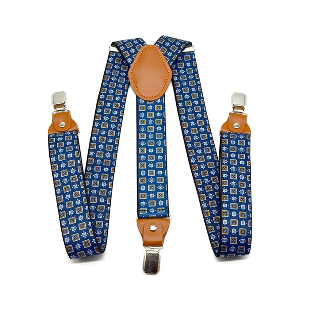 Tirantes casuales ajustables para pantalones de hombre con clips