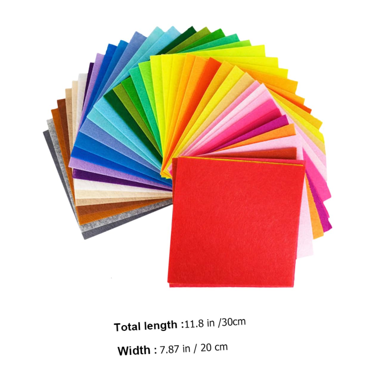 Tofficu 2 Sätze Filzstoff Selber Machen Felt Board DIY Filzstoff Handgemachte Bastelmaterialien Bastel-Patchwork Polsterstoff Stickerei-Stoff Filzmaterial DIY -versorgung 40 Stück * 2