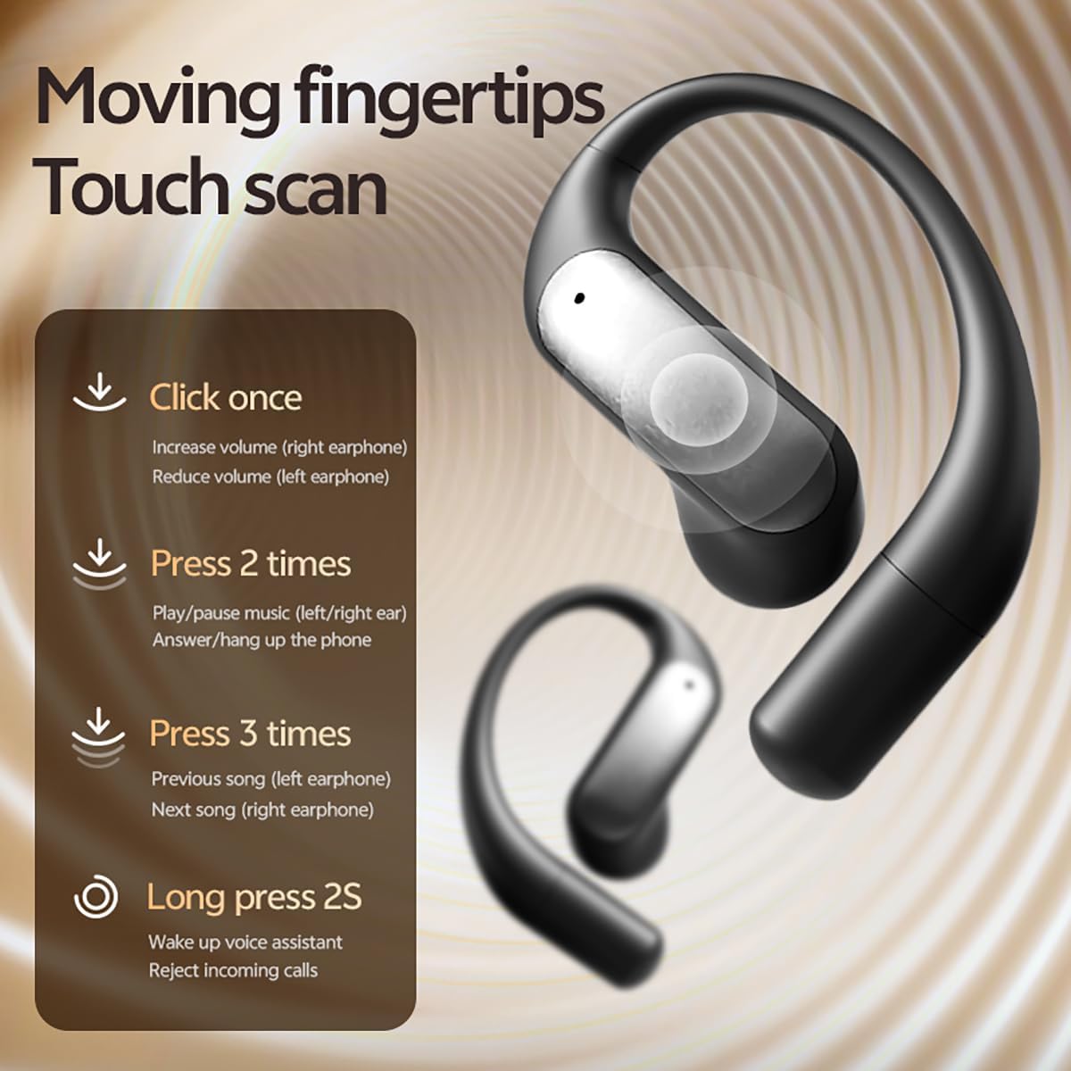 AI Translation Earbuds Real Time,144 Languages & Accents Translator Earbuds,4 in 1 AI BluetoothTranslating Headphone Support Playing Music Phone Calls for Travel Business Learning