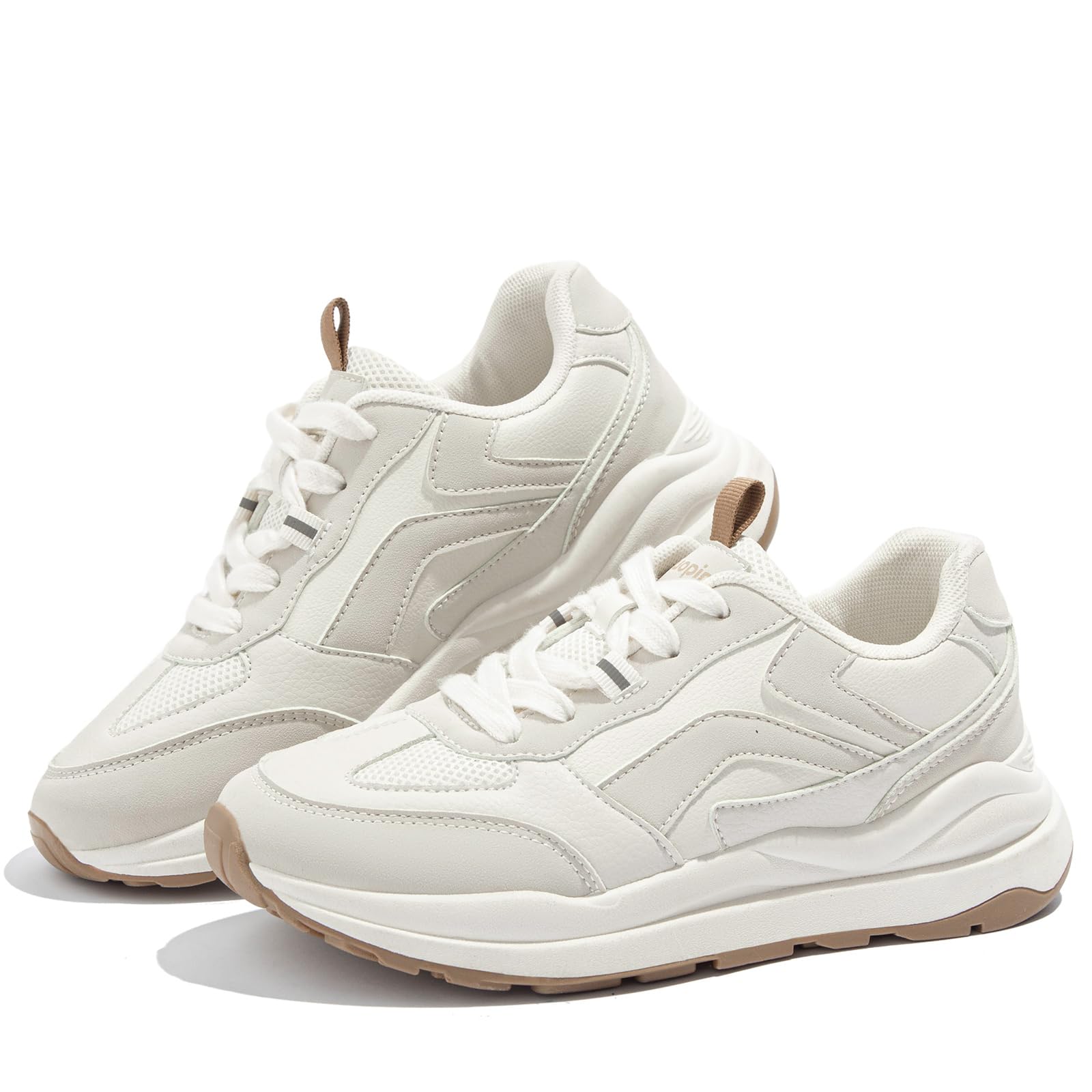 Tuopin Modische Wanderschuhe Turnschuhe für Damen Atmungsaktive Mesh-Sneaker rutschfest Schnürschuhe Schuhe für Damen
