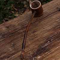 Vista 4 de Cuchara de agua de bambú Cuchara de agua Bailer Cuchara de té Cuchara de agua Cuchara