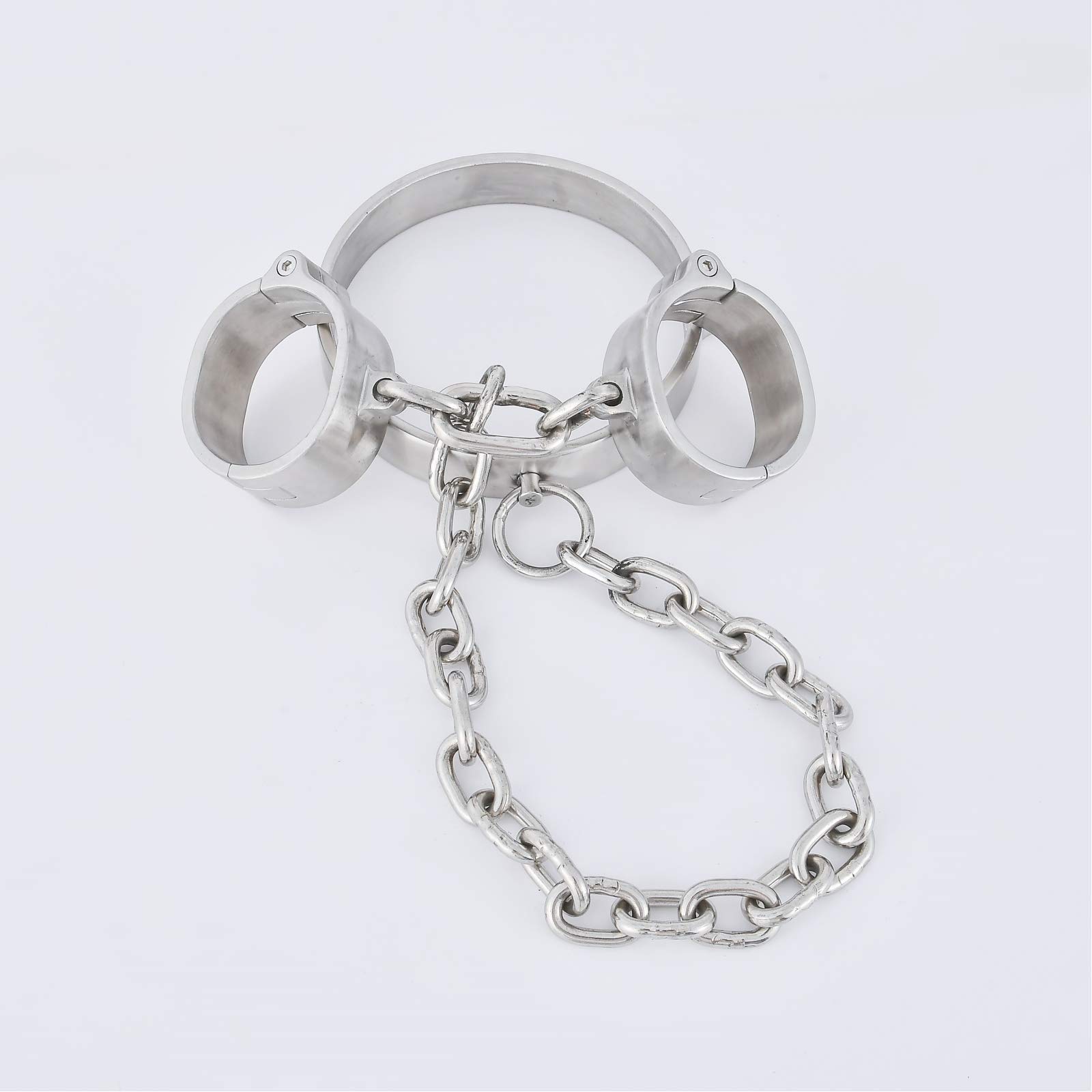 Erotik Metall Sex Bondage Set, Bondageset Extrem Sex, BDSM Extreme Bondage, Mit Handschellen Und Kragen, Sexspielzeug Für Erwachsene, Sklave/Folter/Fetisch,Women's