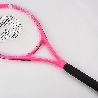 Senston Tennis Racket for Adults Tennis Racket Professional 27 inch Tennis Racquet for Girls Women Pink