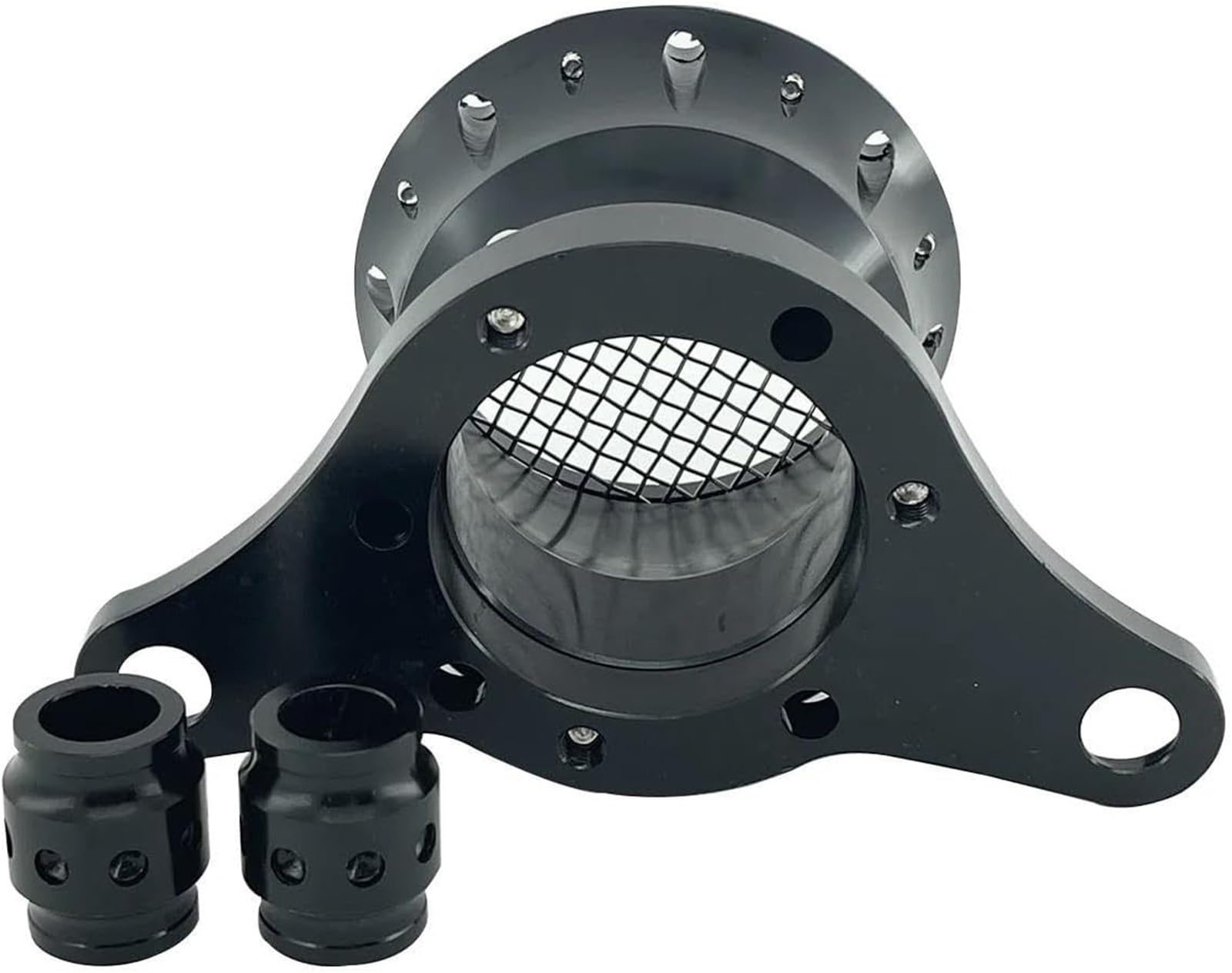 Generico Carburador Motosierra jardín Piezas de Motor Carburador para Harley Motocicleta Retro Filtro de Aire Limpiador Carburador(Negro)