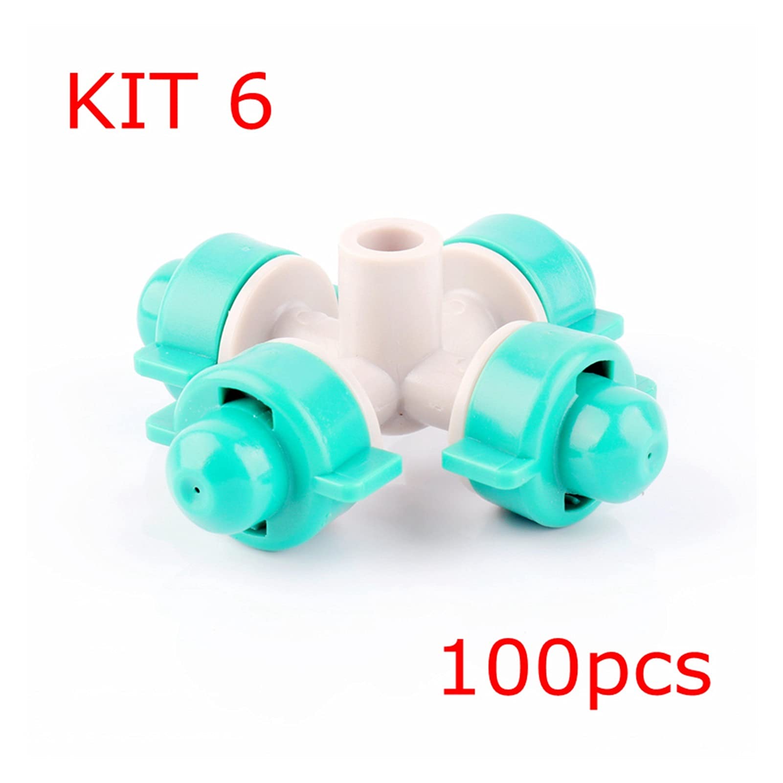 System nawadniania zraszaczy ogrodowych Zielona Mgła Krzyż Zraszacz Water Zraszacz Nawadnia Zraszacz Twarotnik Rolnictwo (Color : 50pcs)