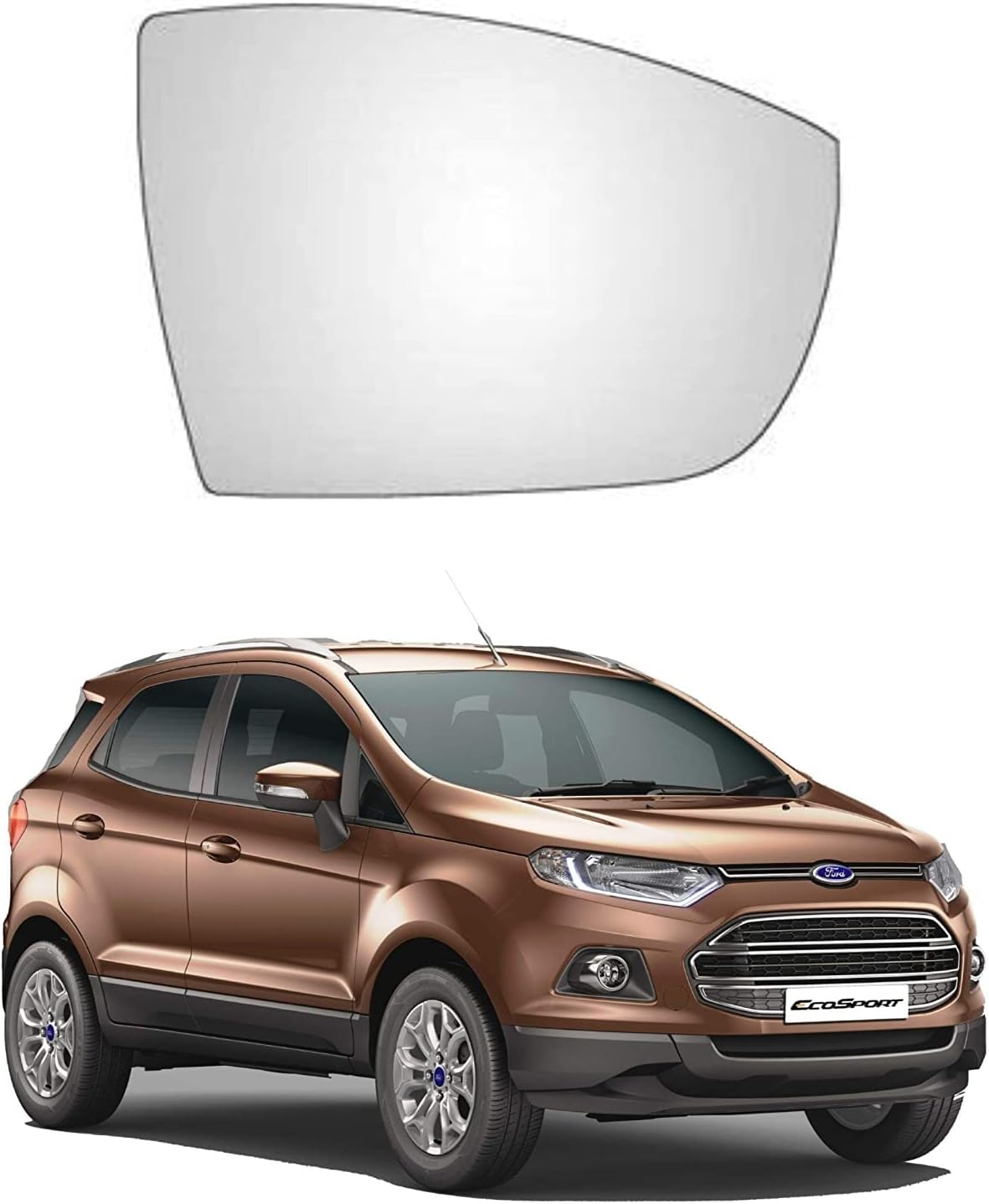 - Auto Spare World - Right/Driver Side ORVM/Sub Mirror Plate/Side Mirror Glass Compatible With ECOSPORT