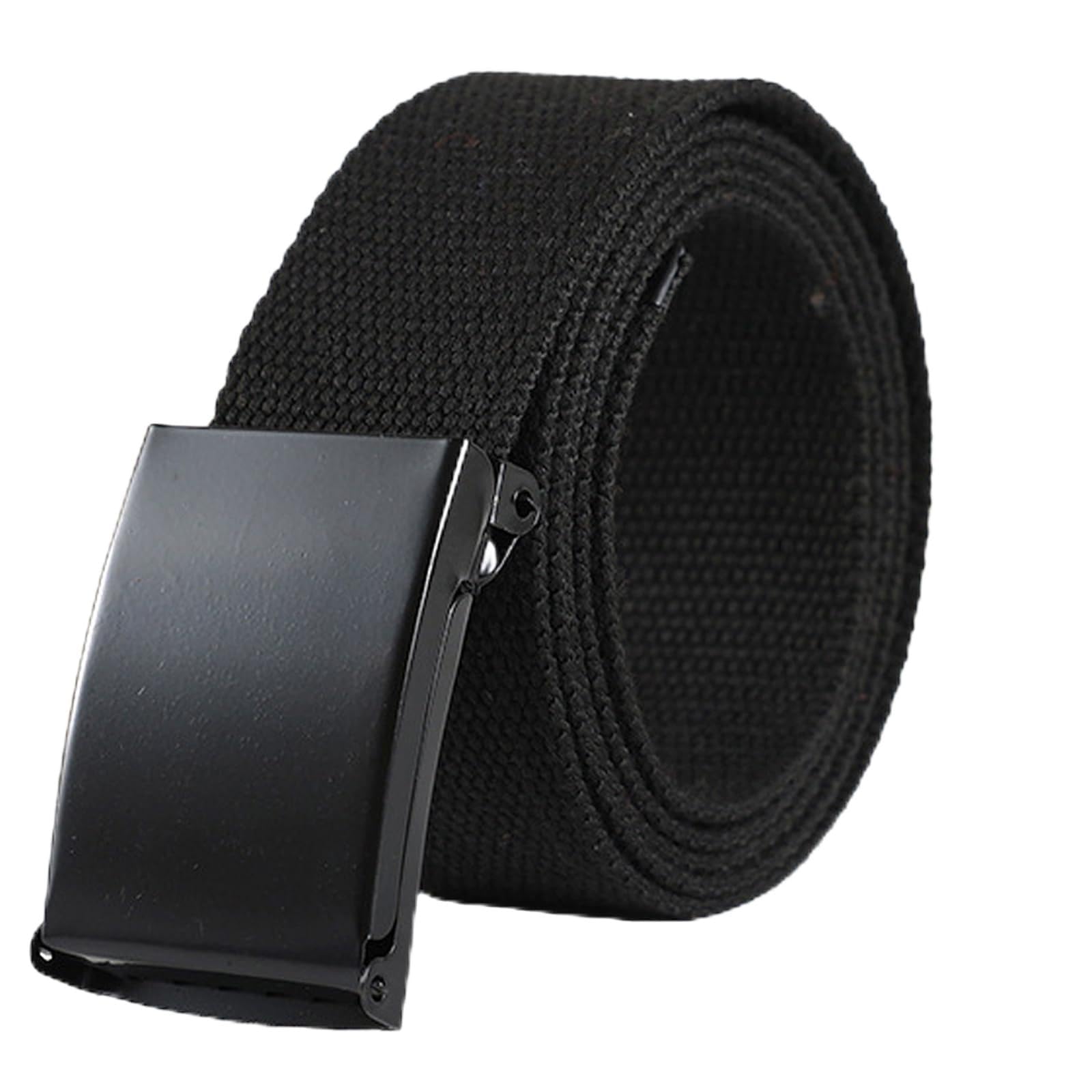 Cinturón Táctico Ajustable Sin Agujeros - Pack De 3, Unisex, De Lona Transpirable, Hebilla Metálica, Ideal Para Trabajo Y Deporte