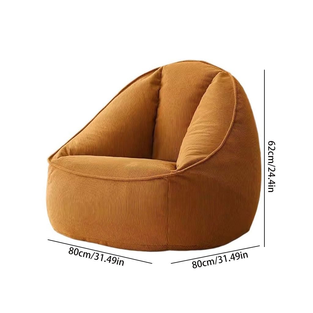 eexbz Small Sofa Living Room Bedroom Bean Bag Lazy Sofa Balcony Leisure Single Sofa Couch for Small Spaces